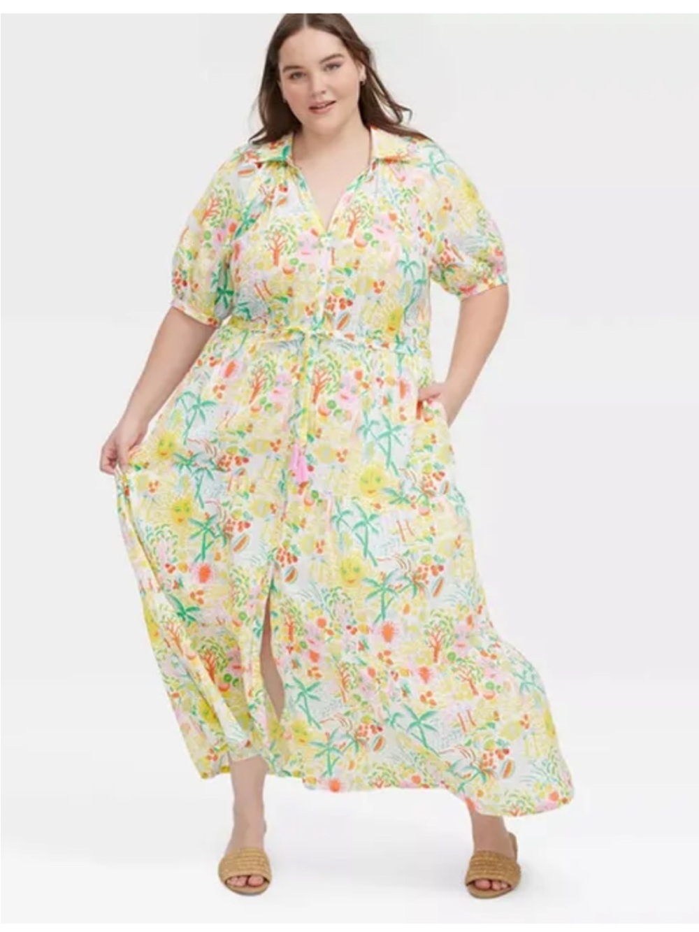 Roller Rabbit x Target Women's Vacation Short Sleeve Maxi Dress